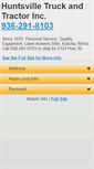 Mobile Screenshot of huntsvilletruckandtractor.com